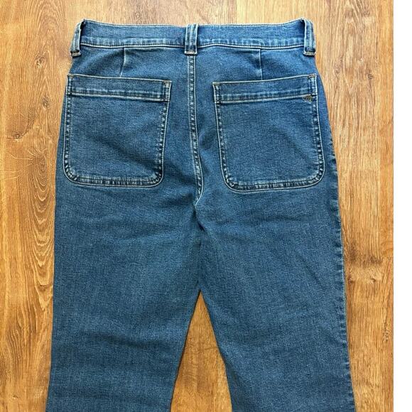 NWT Madewell Mid Rise Kick Out Crop Jeans In Elkton Wash Size 28 - Picture 9 of 9